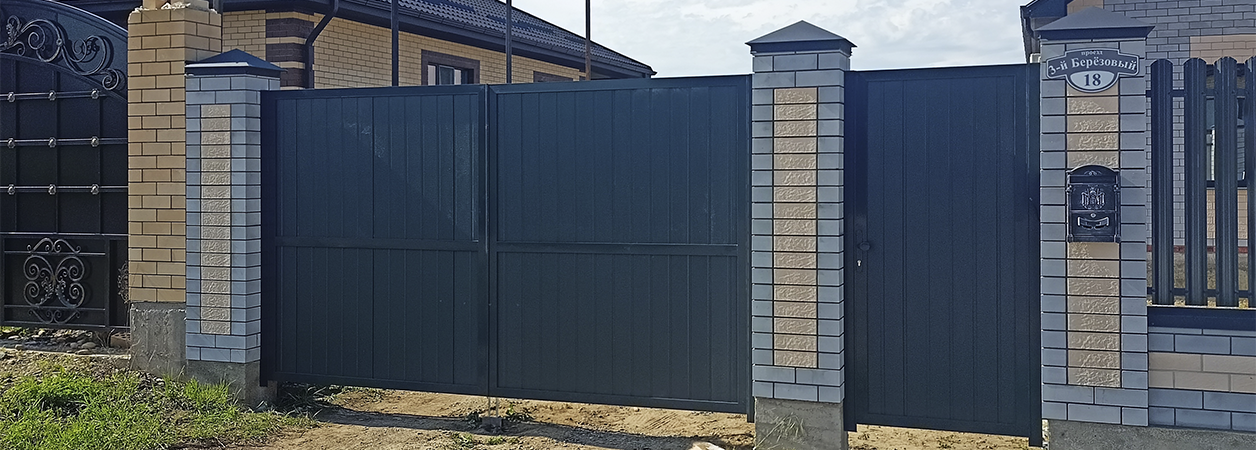 Въездные ворота в Тимашевске под ключ