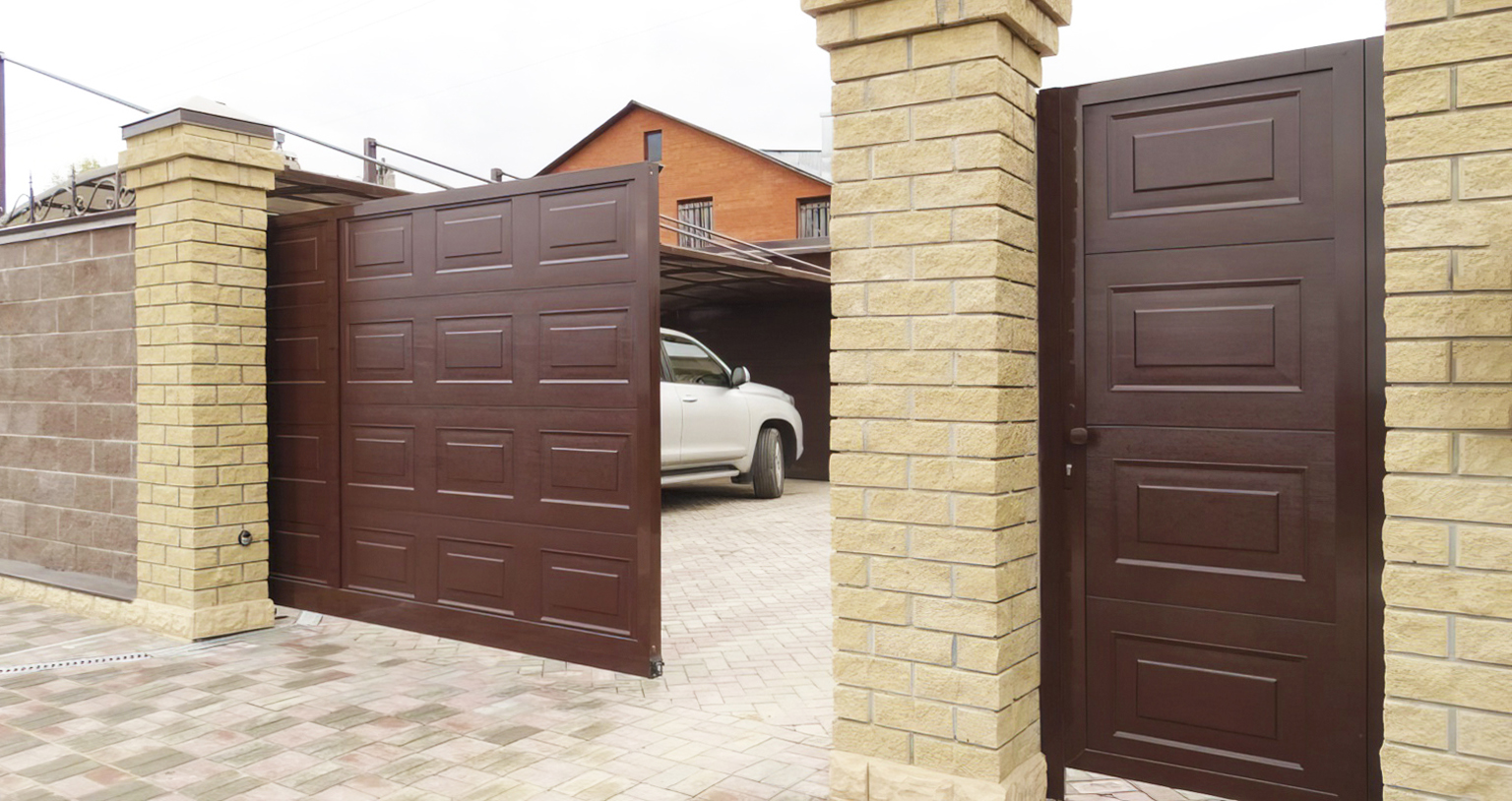 Ворота с калиткой в Тимашевске под ключ